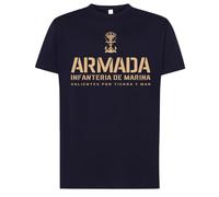 Camiseta Infantería de Marina España, Ropa Militar Española, Táctica, Hombre, Manga Corta, Orgullo Naval, Estilo Casual