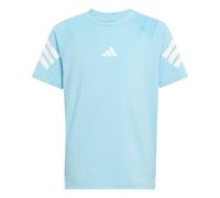 adidas Niños All Sports NXT tee, Bright Cyan/White, 9-10 Years