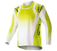 camiseta infantil alpinestars youth racer push - amarillo / blanco L