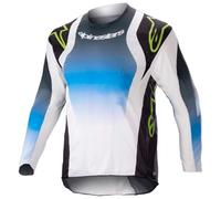 camiseta infantil alpinestars youth racer push - azul / blanco XL