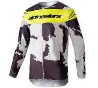 camiseta infantil alpinestars youth racer tactical 23 gris / amarillo M