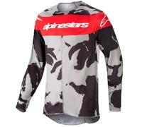 camiseta infantil alpinestars youth racer tactical 23 gris / rojo L