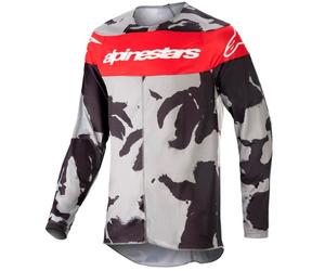 camiseta infantil alpinestars youth racer tactical 23 gris / rojo S