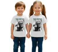 Camiseta infantil con texto en alemán "The Smiths Meat is Murder" | Soldado con mensaje político en casco