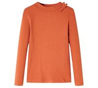 Camiseta Infantil de Manga Larga Jersey Ropa para Niños Naranja Tostado 92