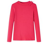 Camiseta Infantil de Manga Larga Jersey Ropa para Niños Rosa Brillante 116