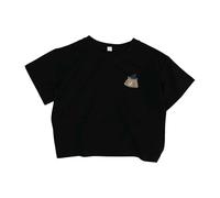 Camiseta infantil genérica de manga corta con estampado de osito a rayas de dibujos animados Top Casual Verano Playa Vacaciones Cómodo para Niño 1-7 años Ropa Diaria, Le Noir, 5-6 Años