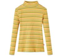 Camiseta Infantil Manga Larga Cuello Alto a Rayas Jersey Ropa Color Ocre 92