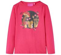 Camiseta Infantil Manga Larga Estampado Ardilla Jersey Ropa Rosa Brillante 104