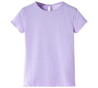 Camiseta Infantil Ropa para Niños de Manga Corta Cuello Redondo Color Lila 128