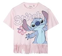 CERDÁ LIFE'S LITTLE MOMENTS Camiseta Infantil Stitch Manga Corta Producto Original Diseñado en España, Rosa, 14 años para Niñas