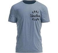 Camiseta informal de manga corta para hombre con estampado de letras que es cómoda para el día a día, excursiones adecuadas para todas las estaciones. Camiseta con estampado, marine, S