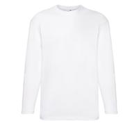 Camiseta informal de manga larga con cuello redondo de Fruit of the Loom hombre