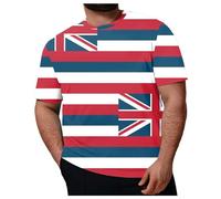 Camiseta informal de moda para hombre La bandera británica The Jack Fat Tallas grandes Camiseta holgada informal con estampado 3D de talla grande para hombre Abrigo para hombre de (White, XXXXXXXL)