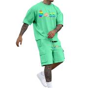 Camiseta informal para hombre, estilo urbano, para mujer, con texto en inglés "In My Summer Break Teacher", camiseta de graduación, playa, vacaciones, verde claro, L