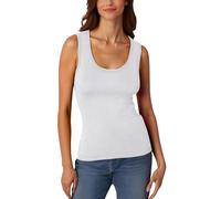 Camiseta informal para mujer con cuello redondo profundo, acanalado, sin mangas, elástico, que realza la figura, chaleco básico para el día a día, ideal para el tiempo libre, portátil en primavera