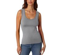Camiseta informal para mujer con cuello redondo profundo, acanalado, sin mangas, elástico, que realza la figura, chaleco básico para el día a día, ideal para el tiempo libre, portátil en primavera