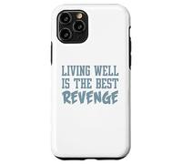 Camiseta inspiradora Divertida. Vivir Bien ES LA Mejor Venganza. Mejor Carcasa para iPhone 11 Pro