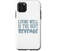 Camiseta inspiradora Divertida. Vivir Bien ES LA Mejor Venganza. Mejor Carcasa para iPhone 11 Pro MAX