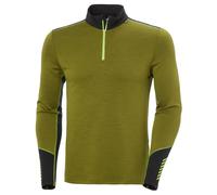 Camiseta funcional de hombre Helly Hansen Lifa Merino Midweight 1/2 Zip Talla: M / Color: verde