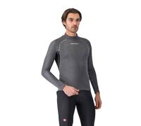 Camiseta Interior Castelli Flanders 2 Manga Larga Gris Negro, Talla S