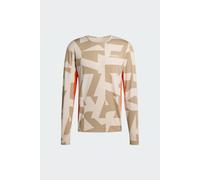 adidas Uomo Multi Synthetic Base Layer Long Sleeve, Wonder Alumina/Blanch Cargo, L