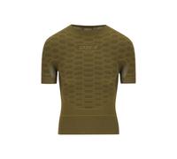 Camiseta Interior Q36.5 Base Layer 2 Manga Corta Verde Marrón, Talla XXS/XS