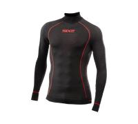 Camiseta Interior SIXS BlazeFit Negro/RojoM/L Negro,Rojo