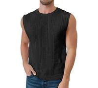 Camiseta Interior Transpirable para Hombre, de Malla Informal, Chaleco Transparente, Muscular, Punto, sin Mangas