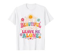 Camiseta It's A Beautiful Day To Leave Me Alone Camiseta gráfica económica, Hombre, Blanco, XL