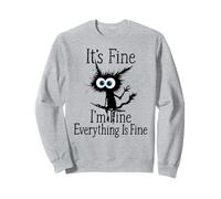 Camiseta It's Fine I'm Fine Everything Is Fine for Men Cat Lover Sudadera