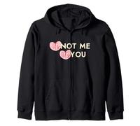 Camiseta It's Not Me It's You, regalo de San Valentín, con forma de corazón, rosa y femenina Sudadera con Capucha