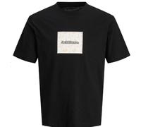 Camiseta JACK & JONES JORSPLIT AOP BRANDING TEE 12272993 NEGRO Negro - Talla: L