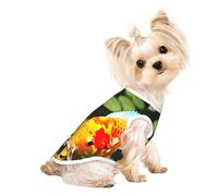 Camiseta japonesa con estampado de peces koi, chaleco sin mangas para cachorros pequeños, gatitos, uso en interiores y exteriores