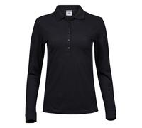 Tee Jays Camiseta Polo Stretch De Algodón Y Elastano De Manga Larga Para Mujer