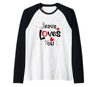 Camiseta Jesús es mi superhéroe Camiseta Camiseta Manga Raglan