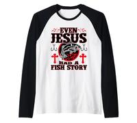 Camiseta Jesús es mi superhéroe Camiseta Manga Raglan
