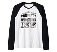Camiseta Jesus Is My King, Camisa de fe Amor Dios Camiseta Manga Raglan