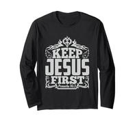 Camiseta Jesus Is My King, Camisa de fe Amor Dios Manga Larga