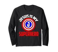 Camiseta Jesus Superhero | Jesus Your My Super Hero Manga Larga