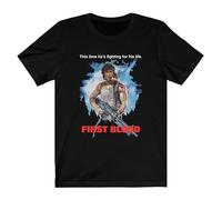 Camiseta John Rambo First Blood, camiseta Vietnam War Veteran Soldier, camiseta Team Acorralado Sylvester Stallone, Negro, M