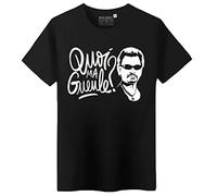 Camiseta Johnny hallyday para hombre, Quoi ma Gueule, 100% algodón, estampada en Francia, Negro , 4XL