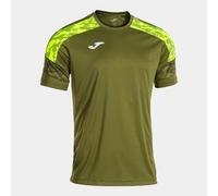 Camiseta Joma Manga Corta Championship VIII Niño Verde Amarillo Fluor - CD 4 años