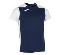 Camiseta M/C Hombre Joma Record II 102223 Transpirable - Talla: L, Color: Marino Blanco