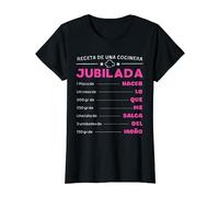 Camiseta Jubilada Mujer Jubilación 2023 Receta Cocina Camiseta