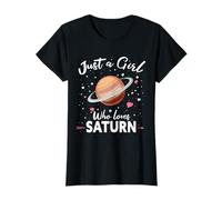 Camiseta Just A Girl Who Loves Saturn Planet Saturn Camiseta
