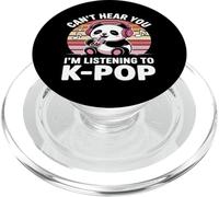 Camiseta K-Pop Panda - Can't Hear You I'm Listening To K-Pop PopSockets PopGrip para MagSafe