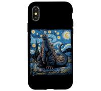 Camiseta Kaiju Monstruo Japonés Van Gogh Noche Estrellada Carcasa para iPhone X/XS