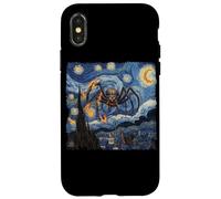 Camiseta Kaiju Monstruo Japonés Van Gogh Noche Estrellada Carcasa para iPhone X/XS