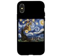 Camiseta Kaiju Monstruo Japonés Van Gogh Noche Estrellada Carcasa para iPhone X/XS